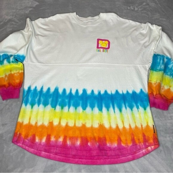 Disney Spirit Jersey Size Medium Tye Dye Summer Citrus - Picture 4 of 8